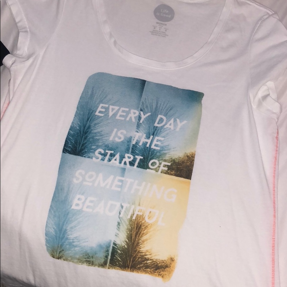 Life is Good Scoop Neck Tee